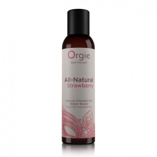 Интимный гель на водной основе All-Natural Strawberry с ароматом клубники - 150 мл. - ORGIE - купить с доставкой в Челябинске