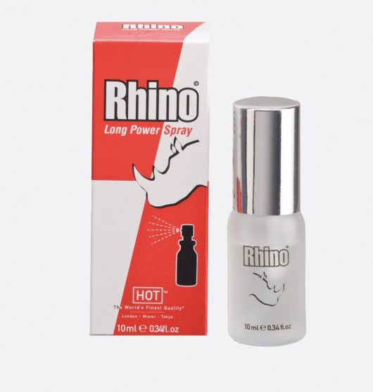 Пролонгирующий спрей для мужчин Rhino - 10 мл. - HOT - купить с доставкой в Челябинске