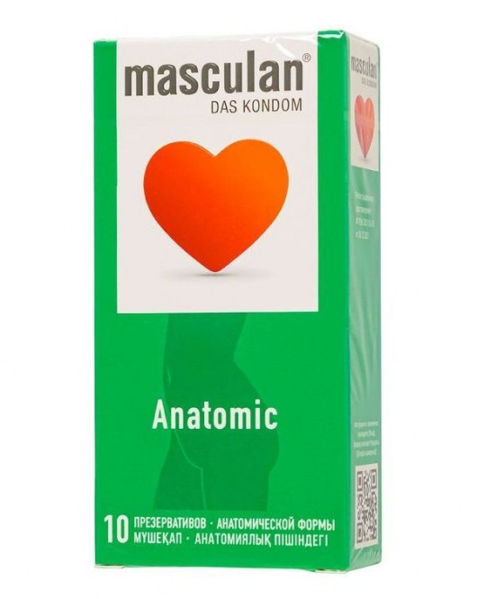 Презервативы анатомической формы Masculan Anatomic - 10 шт. - Masculan - купить с доставкой в Челябинске