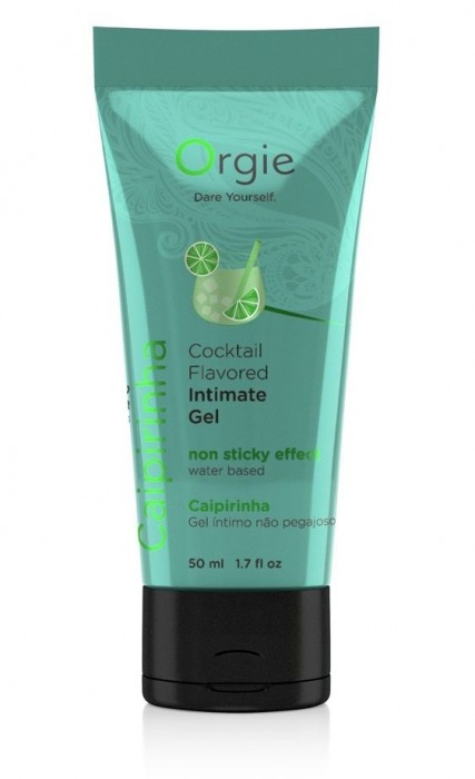 Съедобный интимный гель Orgie Lube Tube Cocktail Caipirinha - 50 мл. - ORGIE - купить с доставкой в Челябинске