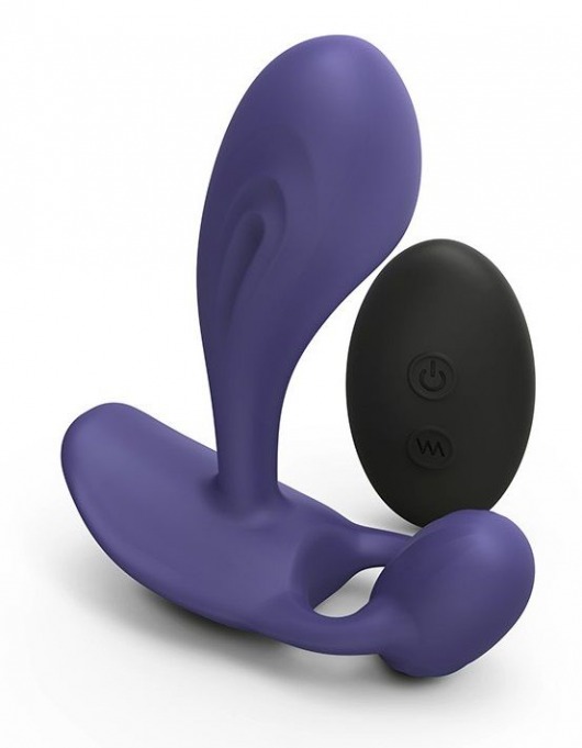 Темно-синий вибромассажер Witty P G Vibrator with Remote Control - Love to Love - в Челябинске купить с доставкой