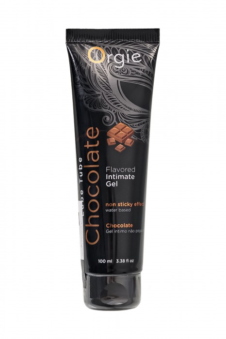 Интимный гель на водной основе Lube Tube Chocolate с шоколадным вкусом - 100 мл. - ORGIE - купить с доставкой в Челябинске