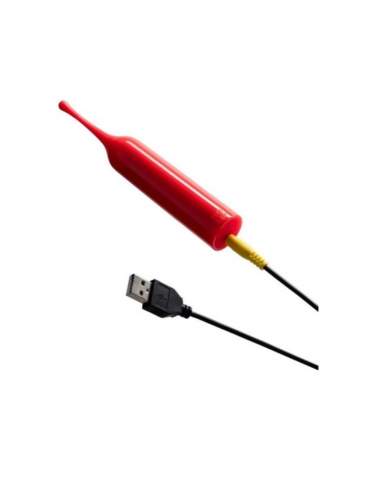 Красный клиторальный стимулятор Romp Pop - ROMP