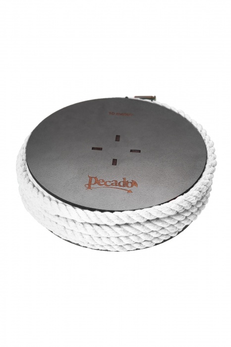 Белая веревка для шибари на катушке - 10 м. - Pecado - купить с доставкой в Челябинске