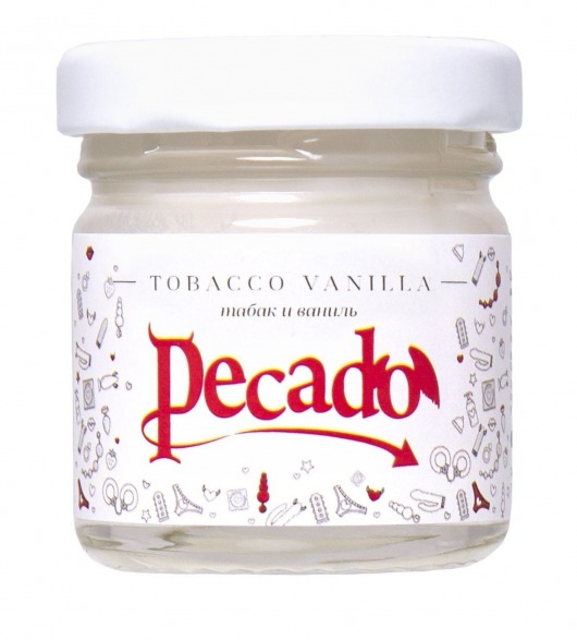 Массажная свеча Tobacco Vanilla - 35 мл. - Pecado - купить с доставкой в Челябинске