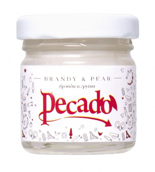 Массажная свеча Brandy   Pear - 35 мл. - Pecado - купить с доставкой в Челябинске