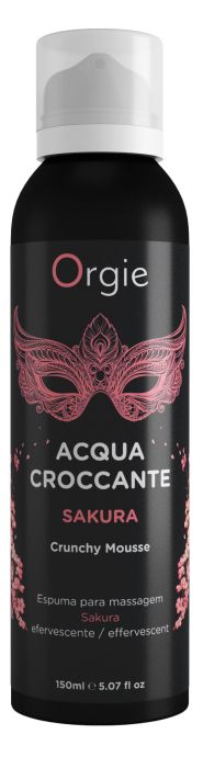 Хрустящая пенка для массажа Orgie Acqua Croccante Sakura с ароматом сакуры - 150 мл. - ORGIE - купить с доставкой в Челябинске