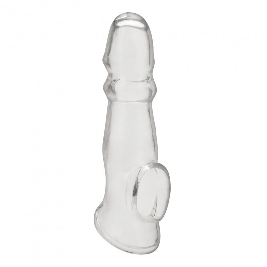 Прозрачная насадка для пениса Girthy Penis Enhancing Sleeve Extension - 17,1 см. - BlueLine - в Челябинске купить с доставкой