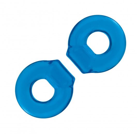 Комплект из двух колец для пениса 2-Pack Ultra-Stretch Stamina Endurance Ring - BlueLine - в Челябинске купить с доставкой