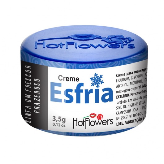 Возбуждающий крем Esfria с охлаждающим эффектом - 3,5 гр. - HotFlowers - купить с доставкой в Челябинске