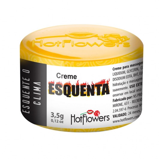 Возбуждающий крем Esquenta с разогревающим эффектом - 3,5 гр. - HotFlowers - купить с доставкой в Челябинске