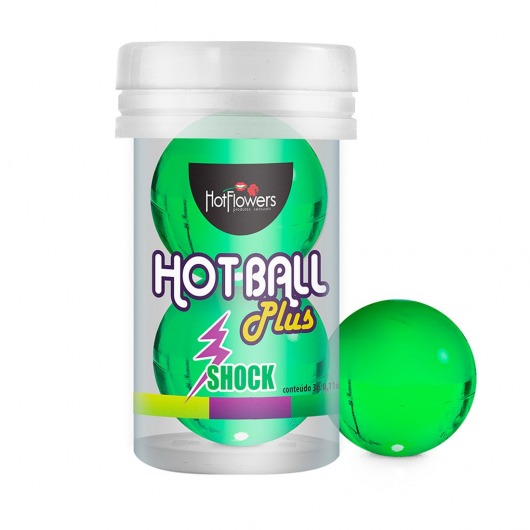 Лубрикант на силиконовой основе Hot Ball Plus с покалывающим эффектом (2 шарика по 3 гр.) - HotFlowers - купить с доставкой в Челябинске