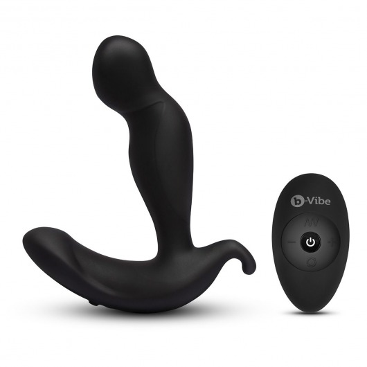 Черный анальный стимулятор с вращением и вибрацией 360 Plug - 13 см. - b-Vibe - в Челябинске купить с доставкой