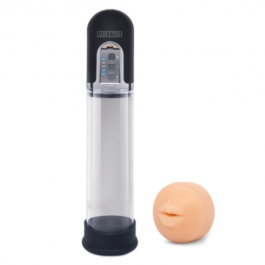 Автоматическая вакуумная помпа-мастурбатор Blowjob Auto Sucker Penis Enlarger Pump - Lux Fetish - в Челябинске купить с доставкой