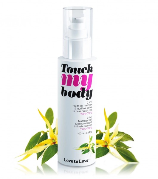 Силиконовый лубрикант 2-в-1 Touch My Body с ароматом иланг-иланга - 100 мл. - Love to Love - купить с доставкой в Челябинске