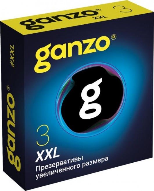 Презервативы увеличенного размера Ganzo XXL - 3 шт. - Ganzo - купить с доставкой в Челябинске