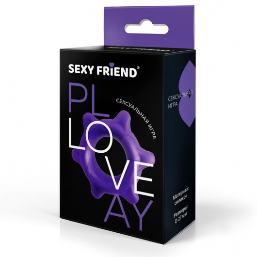 Фиолетовое эрекционное кольцо с шипиками - 1137 - в Челябинске купить с доставкой