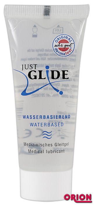 Вагинальная смазка на водной основе JUSTGLIDE - 20 мл. - Orion - купить с доставкой в Челябинске