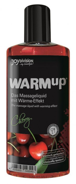 Разогревающее масло WARMup Cherry - 150 мл. - Joy Division - купить с доставкой в Челябинске