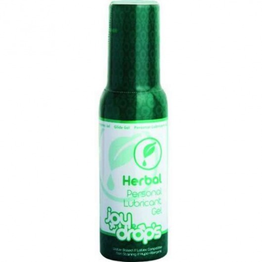 Смазка на водной основе JoyDrops Herbal - 100 мл. - JoyDrops - купить с доставкой в Челябинске