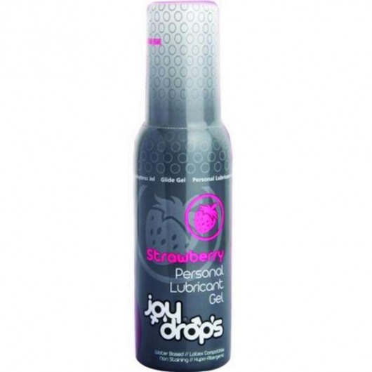 Смазка на водной основе со вкусом клубники JoyDrops Strawberry - 100 мл. - JoyDrops - купить с доставкой в Челябинске