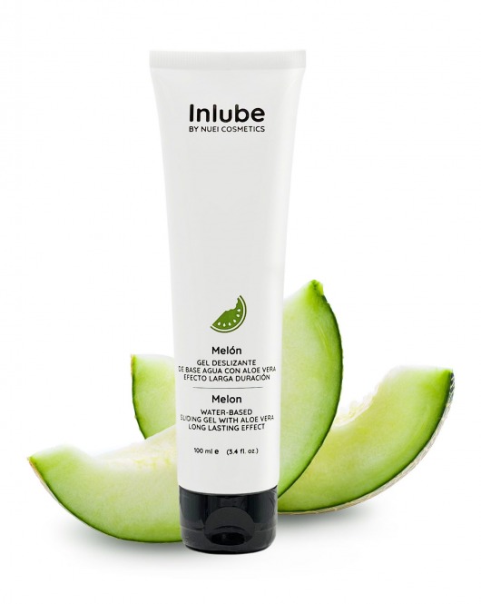 Лубрикант на водной основе Nuei Inlube с алоэ вера и ароматом дыни - 100 мл. - Nuei cosmetics - купить с доставкой в Челябинске