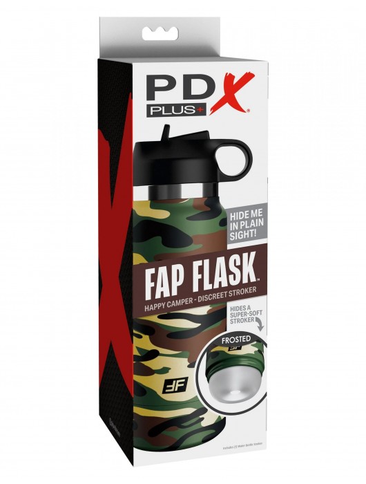 Мастурбатор в камуфляжной колбе Fap Flask - Pipedream - в Челябинске купить с доставкой