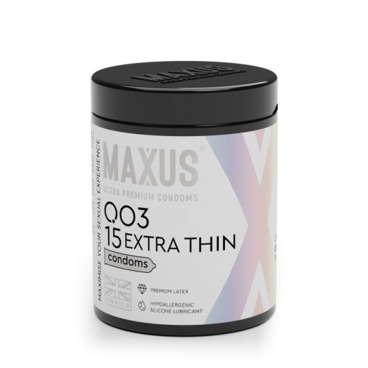 Экстремально тонкие презервативы MAXUS 003 Extra Thin - 15 шт. - Maxus - купить с доставкой в Челябинске
