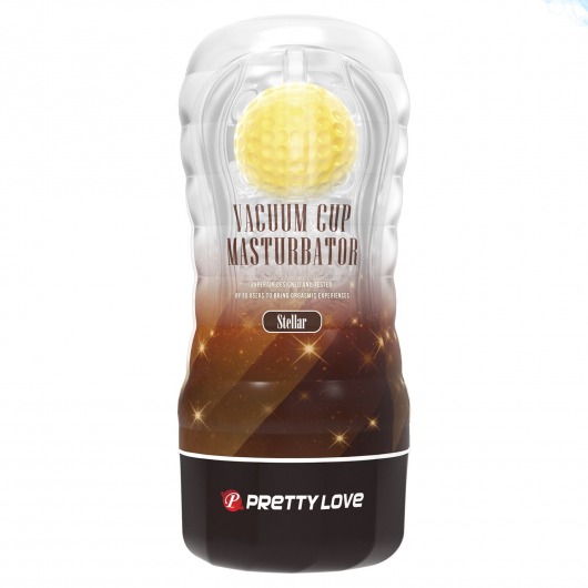 Прозрачный текстурированный мастурбатор Vacuum Cup Masturbator Stellar - Baile - в Челябинске купить с доставкой