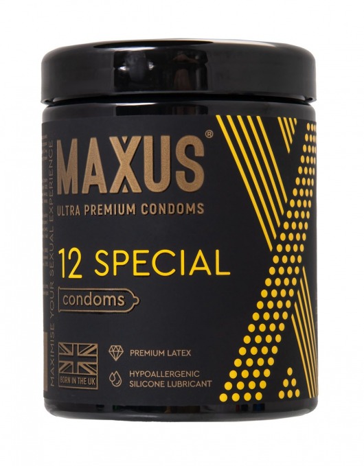 Презервативы с точками и рёбрами MAXUS Special - 12 шт. - Maxus - купить с доставкой в Челябинске