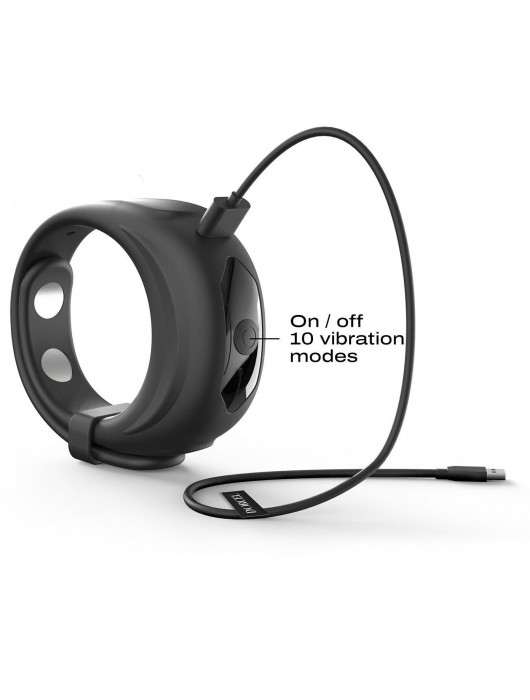 Черное эрекционное виброкольцо Fit Vibe Ring - Dorcel - в Челябинске купить с доставкой