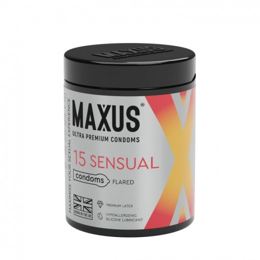 Анатомические презервативы MAXUS Sensual - 15 шт. - Maxus - купить с доставкой в Челябинске
