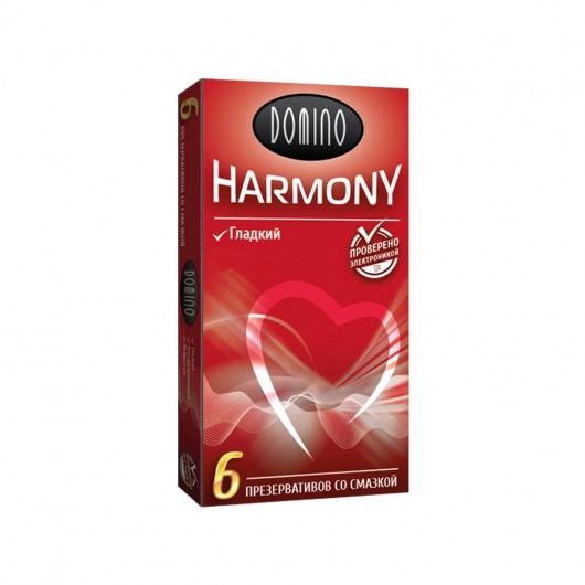 Гладкие презервативы Domino Harmony - 6 шт. - Domino - купить с доставкой в Челябинске