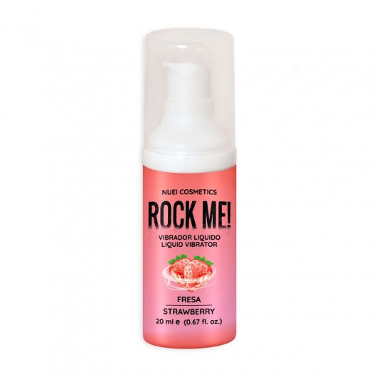 Жидкий вибратор Nuei Rock Me! с ароматом клубники - 20 мл. - Nuei cosmetics - купить с доставкой в Челябинске