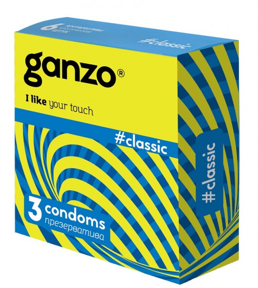 Классические презервативы с обильной смазкой Ganzo Classic - 3 шт. - Ganzo - купить с доставкой в Челябинске