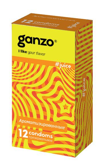 Ароматизированные презервативы Ganzo Juice - 12 шт. - Ganzo - купить с доставкой в Челябинске