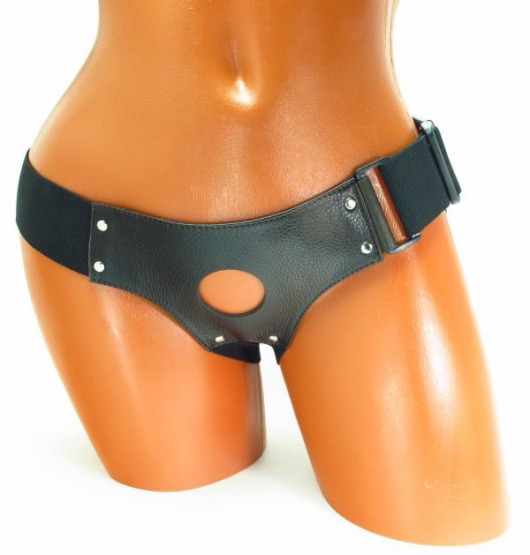 Трусики для страпона коричневого цвета - БДСМ Арсенал - купить с доставкой в Челябинске