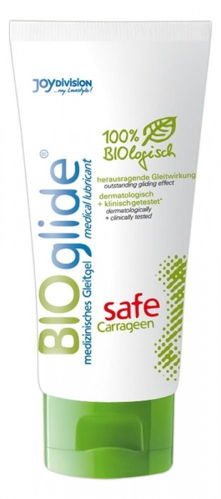 Гель-лубрикант на водной основе BIOglide safe Carrageen - 100 мл. - Joy Division - купить с доставкой в Челябинске