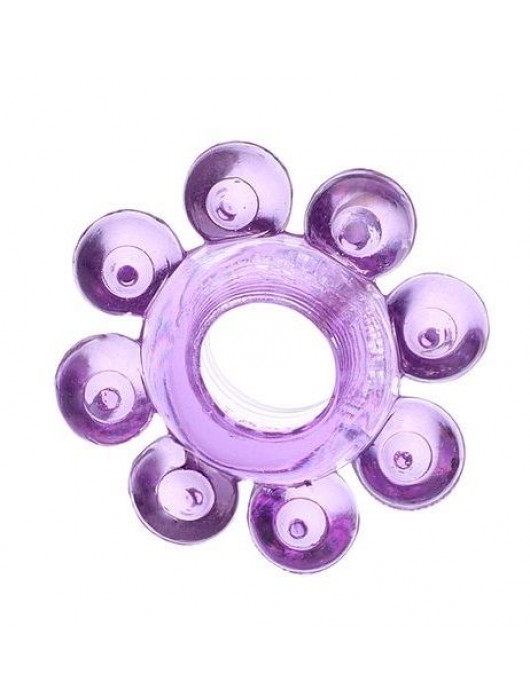 Мягкая фиолетовая гелевая насадка - Toyfa Basic - в Челябинске купить с доставкой