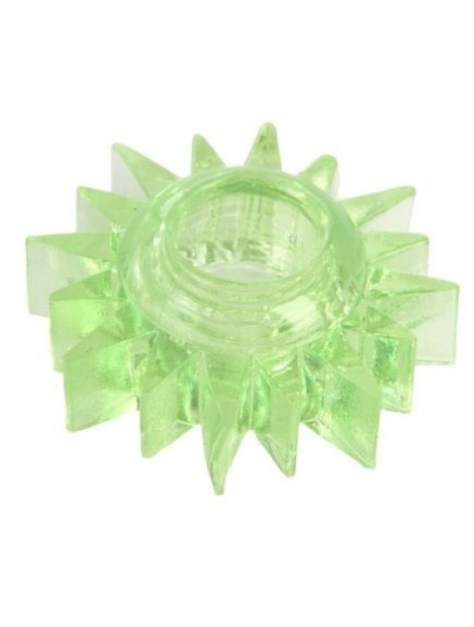 Зеленое эрекционное кольцо-солнце - Toyfa Basic - в Челябинске купить с доставкой