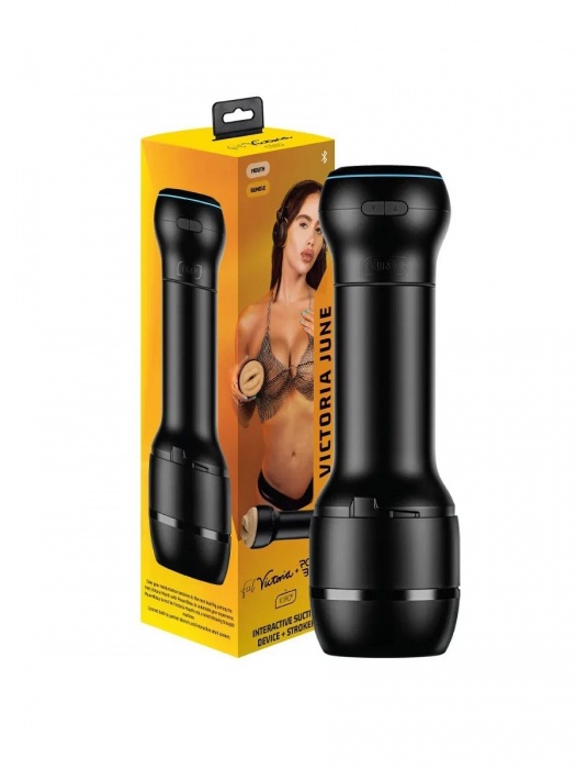 Мастурбатор-ротик с интерактивной насадкой PowerBlow   FeelVictoria Mouth - Kiiroo - в Челябинске купить с доставкой