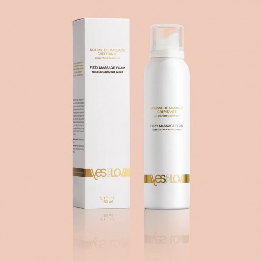 Массажная пена Fizzy Massage Foam - 150 мл. - YESforLOV - купить с доставкой в Челябинске