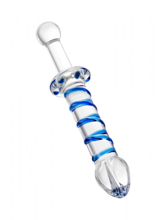 Двусторонний стеклянный фаллоимитатор - 25 см. - Sexus