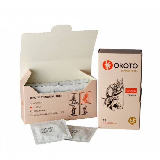 Презервативы OKOTO Classic - 12 шт. - Sitabella - купить с доставкой в Челябинске