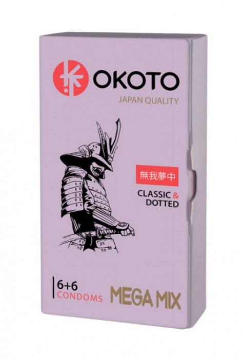 Презервативы OKOTO Mega Mix - 12 шт. - Sitabella - купить с доставкой в Челябинске
