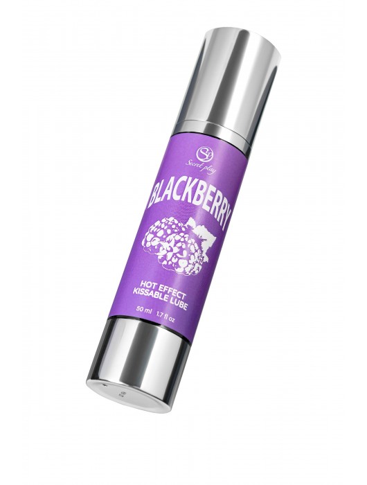 Массажное масло 2-в-1 Blackberry Hot Effect с разогревающим эффектом и вкусом ежевики - 50 мл. - Secret Play - купить с доставкой в Челябинске