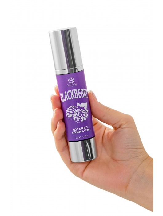 Массажное масло 2-в-1 Blackberry Hot Effect с разогревающим эффектом и вкусом ежевики - 50 мл. - Secret Play - купить с доставкой в Челябинске