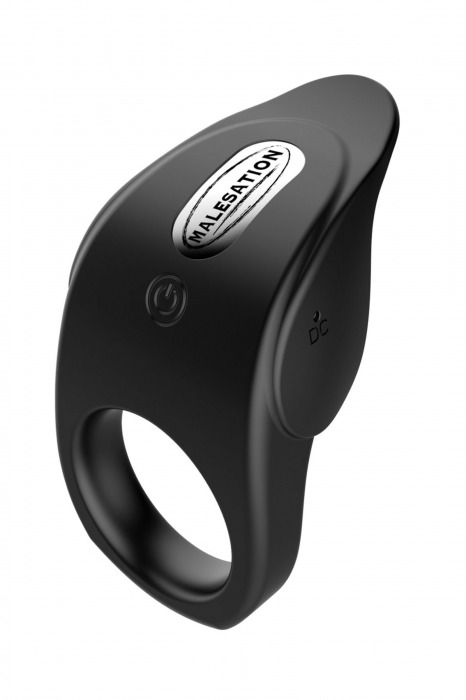 Черное эрекционное виброкольцо Vibro Lust Ring - MALESATION - в Челябинске купить с доставкой