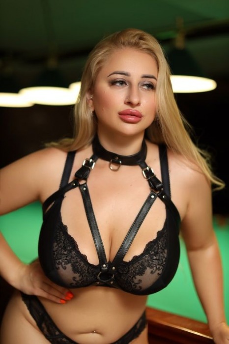 Черная кожаная сбруя с ошейником plus size из нежной кожи - БДСМ Арсенал - купить с доставкой в Челябинске