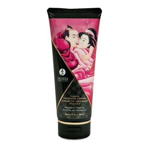 Массажный крем для тела с ароматом малины Raspberry feeling - 200 мл. - Shunga - купить с доставкой в Челябинске